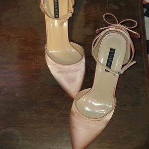 Erijunor Pink Satin Heels